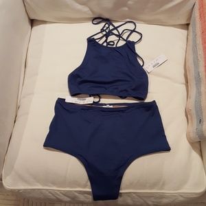 J Crew playa navy bikini